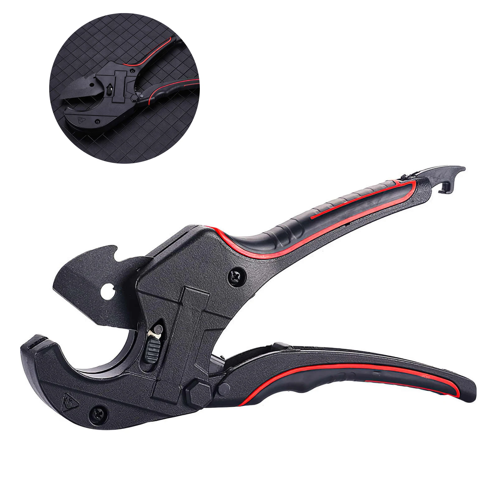 

42/63MM PVC Cutter Aluminum Alloy Tube Cutting PU/PP/PE Pipe Tube Cutter Scissors Steel Blade Up For Cutting PVC Pipe