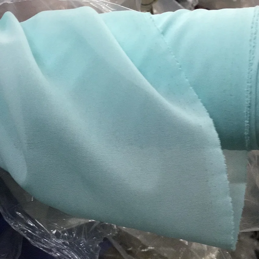 Water Blue 10 м/лот Односторонний Клей красочный тканый переплетенный флизелин с тканевой подкладкой мягкий шелк тонкая швейная ткань 30D - Цвет: Water Blue