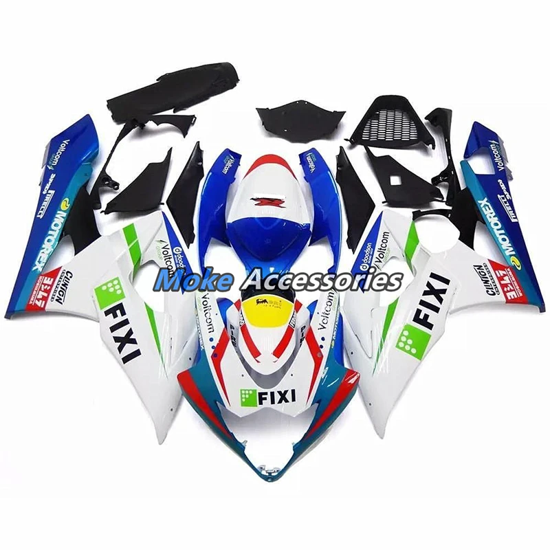 

Motorcycle Fairings Kit Fit For Gsxr1000 2005-2006 Bodywork Set High Quality Abs Injection Blue White
