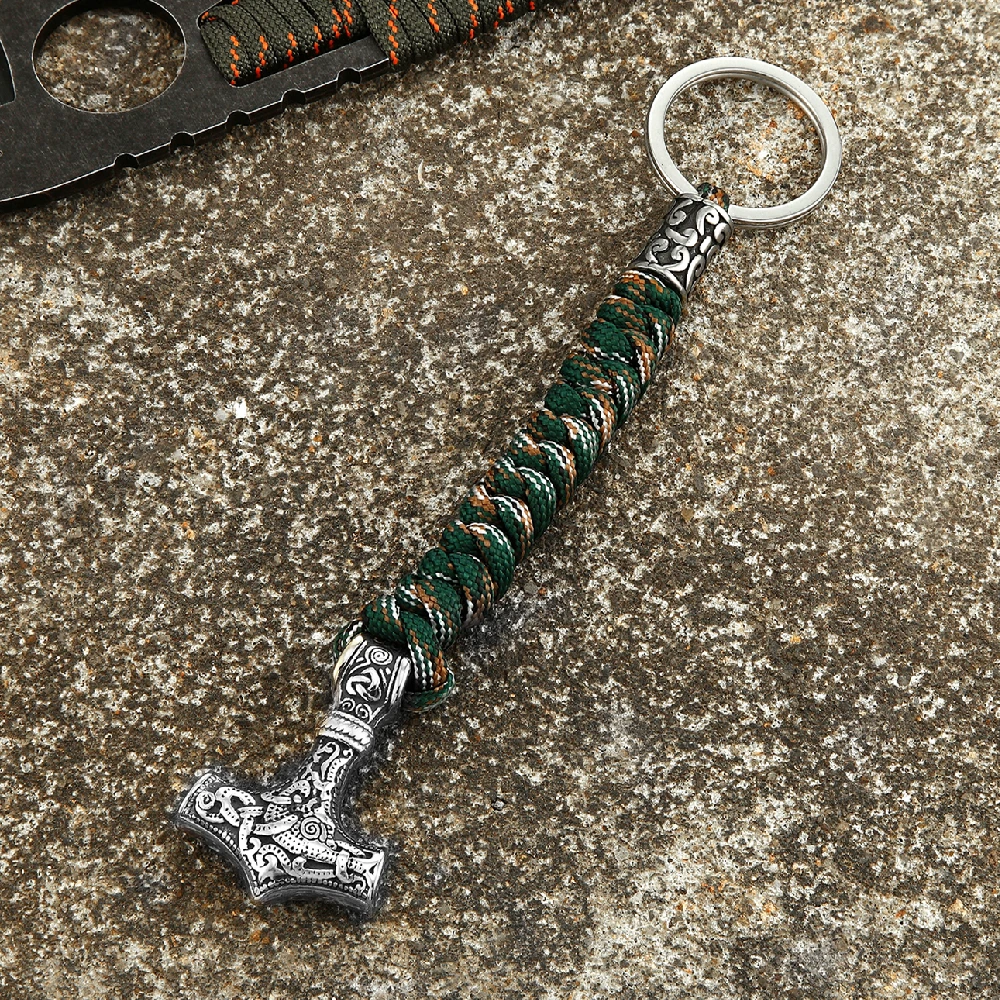 Мужской брелок-амулет Молот Тора из нержавеющей стали | Украшения и аксессуары