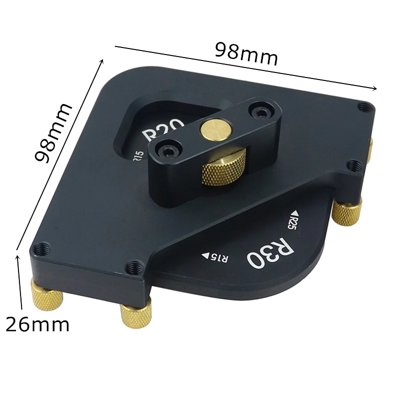 Алюминиевый сплав радиус Quick-jig профиль фаска шаблон угла дуги локатор джиг