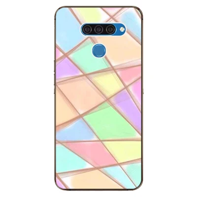 Для LG Q60 чехол роскошный чехол из ТПУ и силикона чехол s для LG K50 Телефон задняя крышка для LG Q 60 Funda Coque для LG V50/V50 ThinQ - Цвет: 3