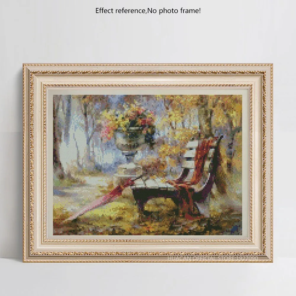 HUACAN полностью квадратная Алмазная картина пейзаж алмазная вышивка крестом
