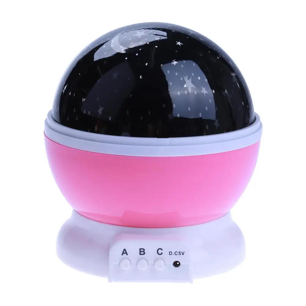 

Rotating Star Moon Lamp Starry Night Lights LED Projection Star Light Child Bedroom Lamp Support for Dropshipping Xmas Gift