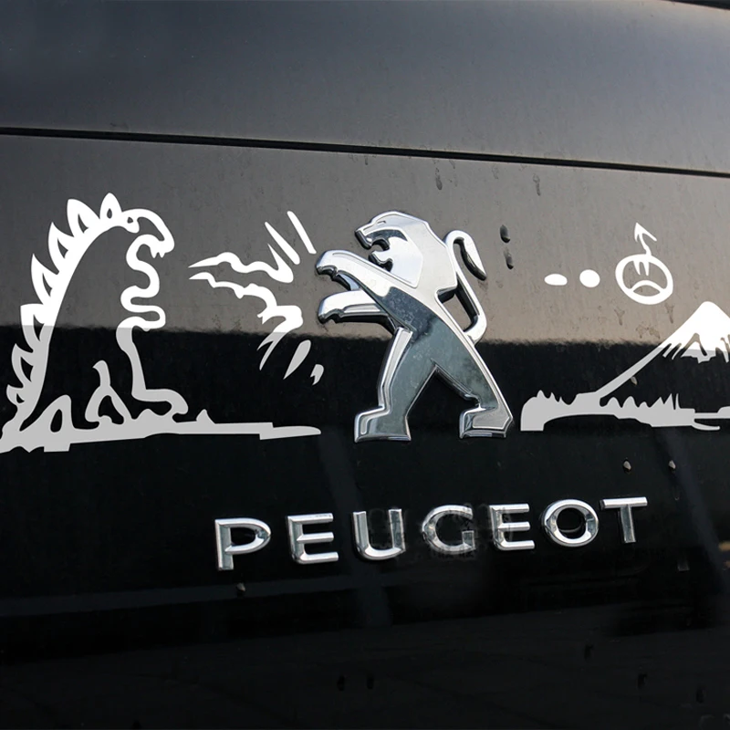 Игра в монстров крутая катушка Забавные игрушки наклейки для peugeot 307 206 308 207 407 3008 508