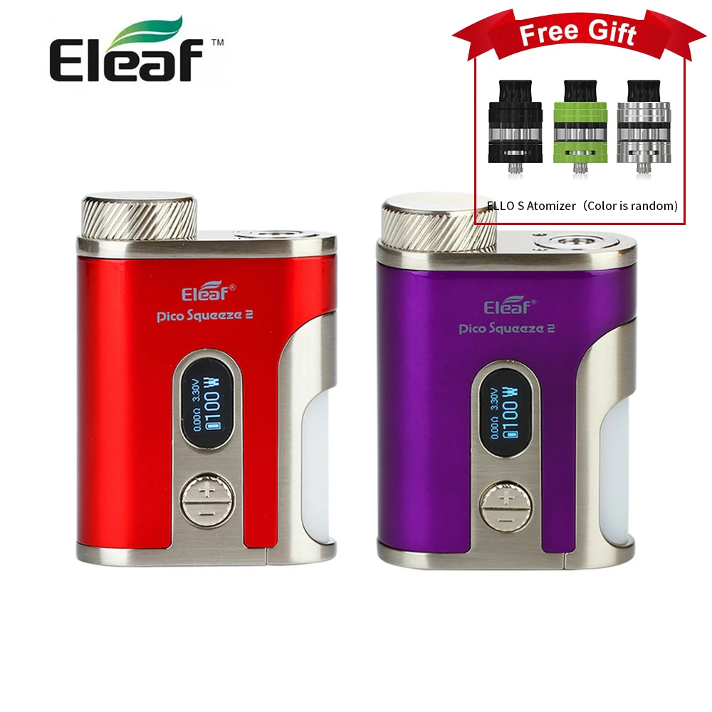 Оригинальный мод Eleaf Pico Squeeze 2 вейп без 18650/21700 100 Вт контроль TC электронная сигарета