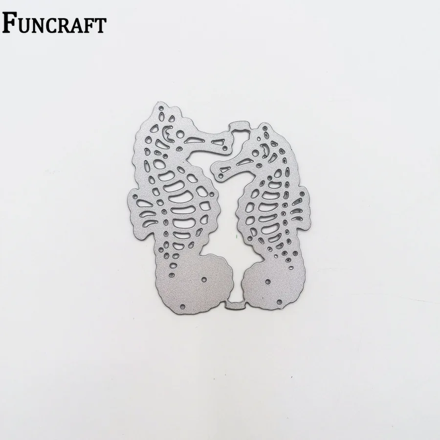 Любовь морская лошадь пара целующиеся металлические Вырубные штампы Alinacraft