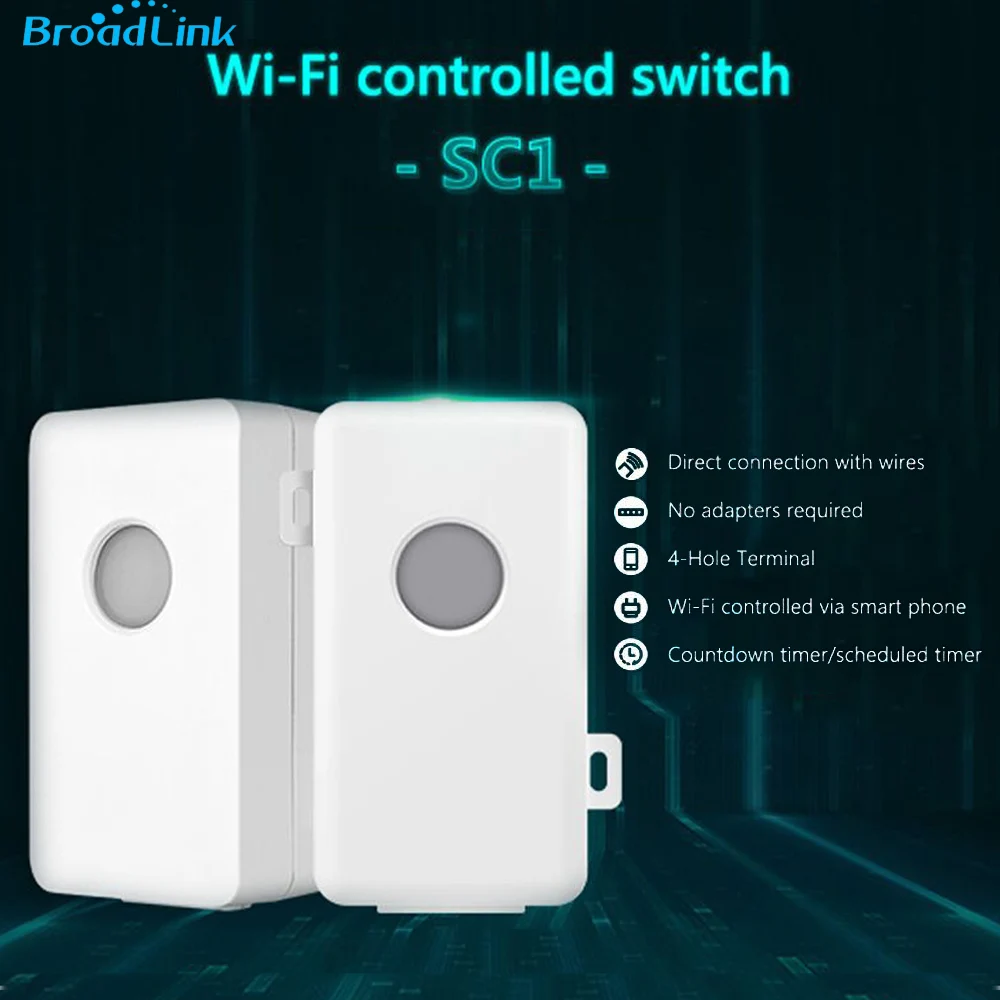 Broadlink SC1 Wifi контроллер переключатель умный дом автоматизация Максимальная мощность 2500 Вт Совместимость Alexa Google Assistant IOS Android