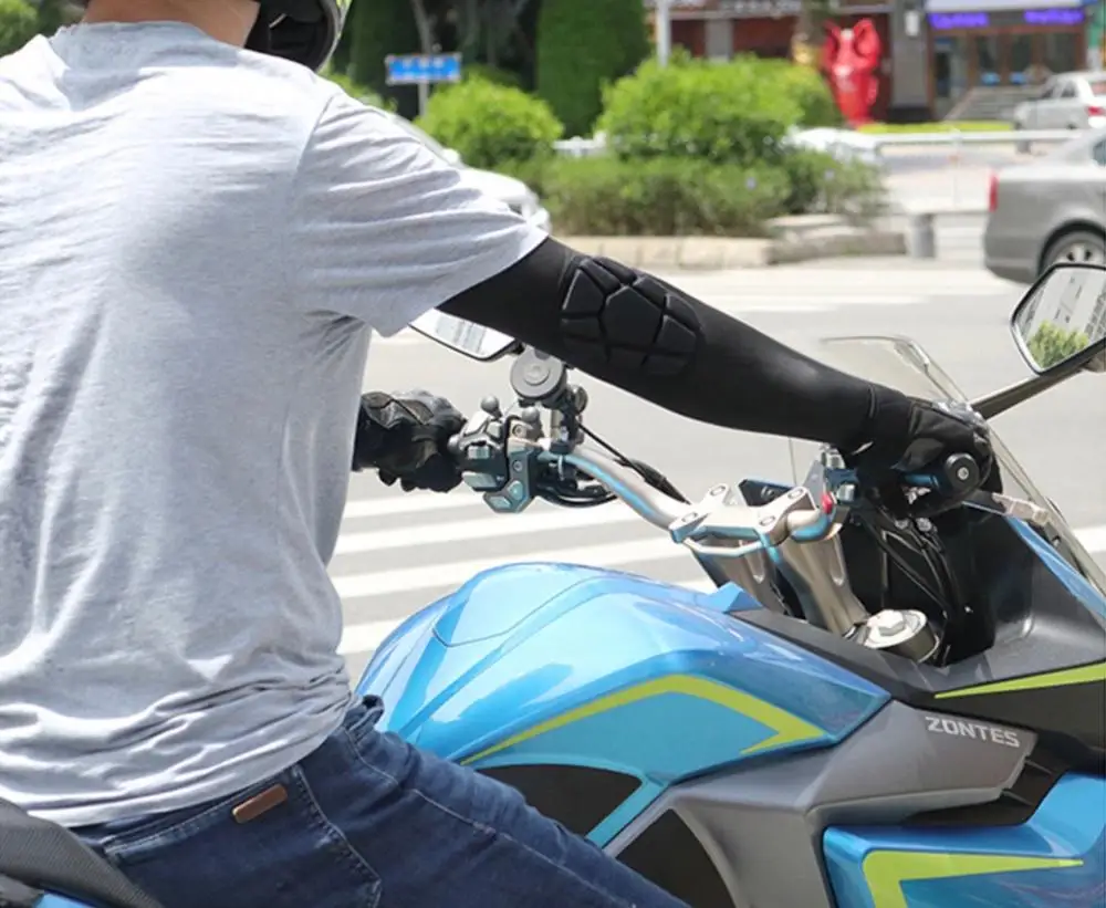 Мужские мотоциклетные невидимые дышащие налокотники для защиты от трещин