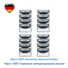 16 шт.упак. Для Мужчин's Безопасность бритвенные лезвия для ухода за кожей лица лезвия для бритья ручной Кассета для бритвы для gillettee mache 3