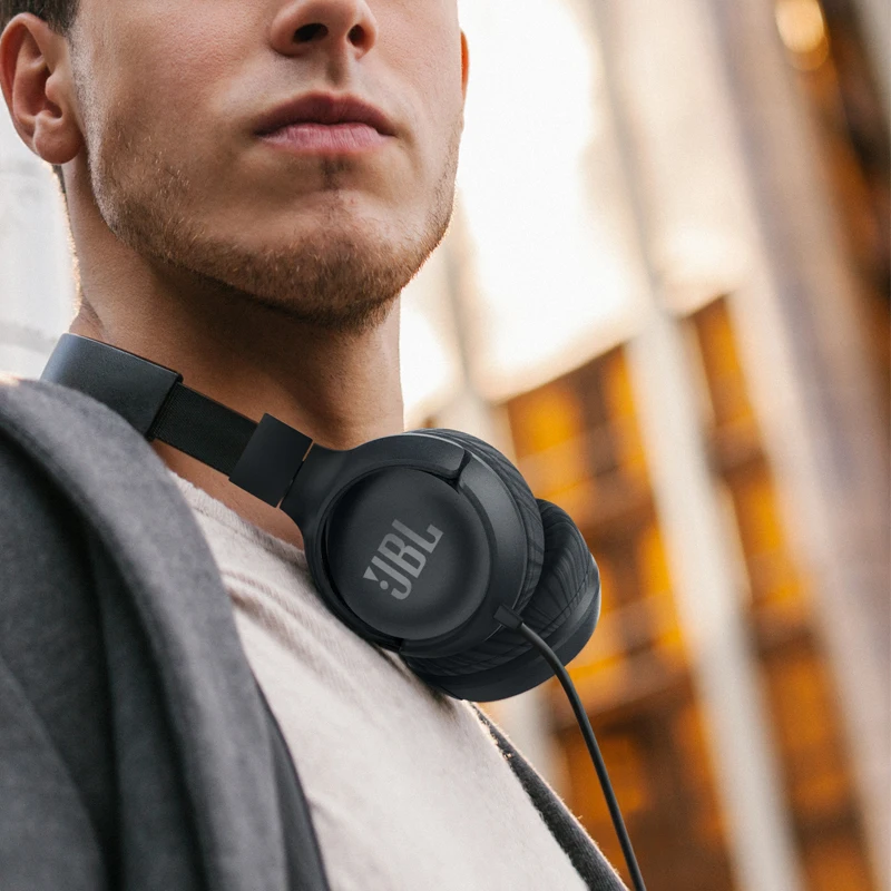 

Original JBL T500 Wired Pure Bass Headphone Sports Game Gym Headset Foldable Earphone Light with Mic for iPhone