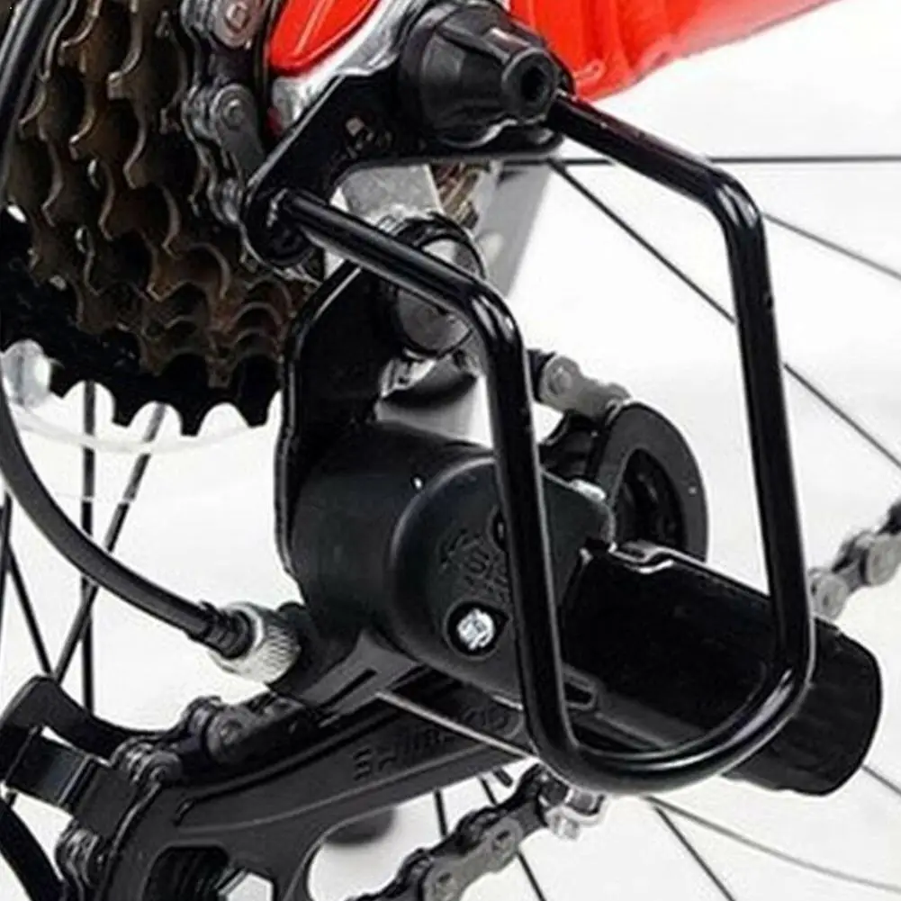 

1 Piece Adjustable Steel Black Bicycle Mountain Bike Outdoor Guard Gear Stay Rear ProtectorP Cycling Derailleur Accessories D7H0