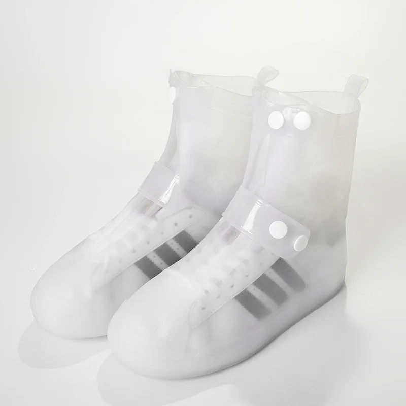 Thickened Waterproof Silicone Shoe Cover Shoes Woman Rain Boots Men Covers Outdoor Anti-slip Reusable Shoe Protector Covering