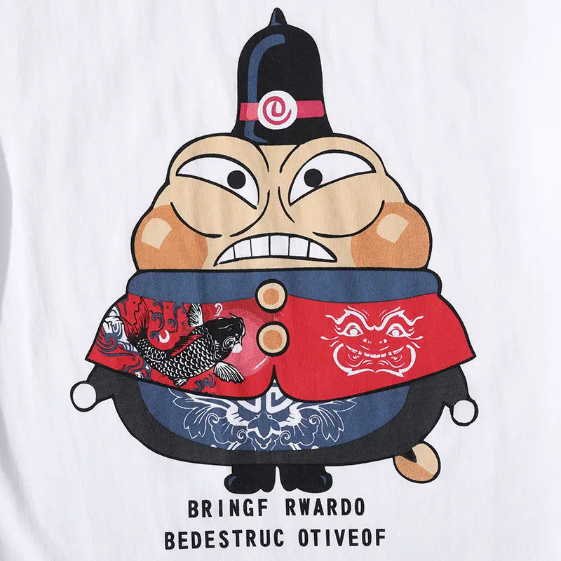 Оригинальная новая забавная футболка с короткими рукавами в китайском стиле