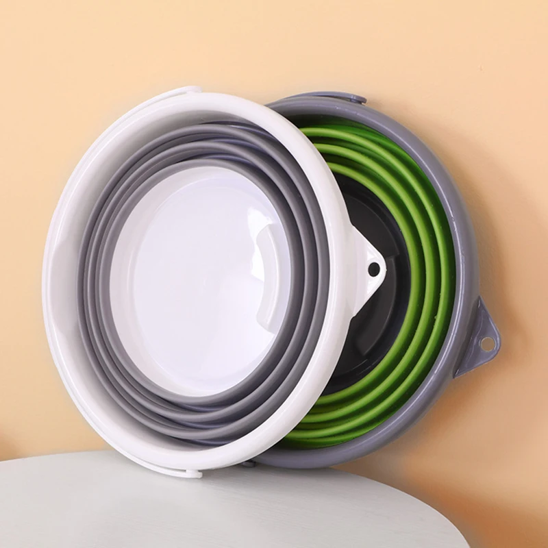 Складное пластиковое ведро силиконовое для мытья автомобиля рыбалки ванной