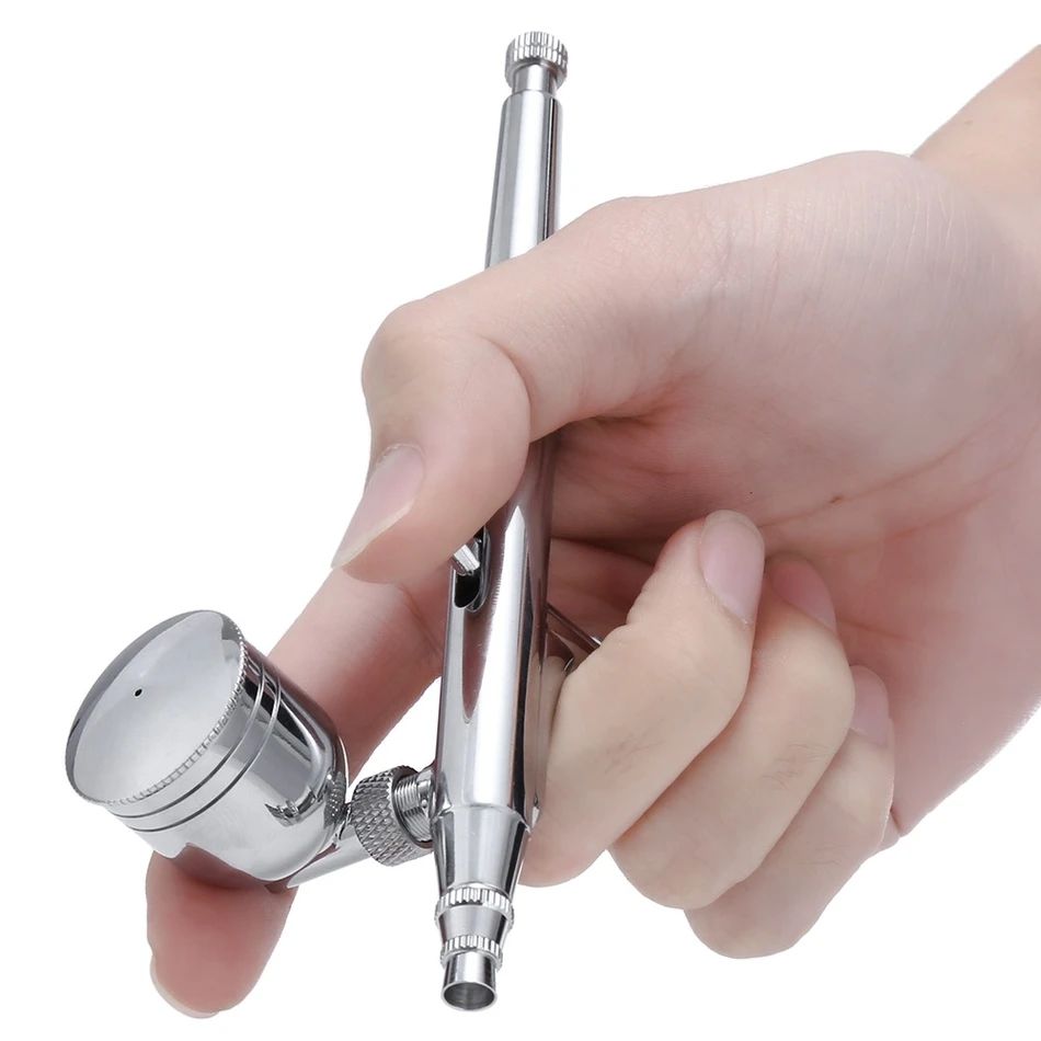 

Dual Action Airbrush Air Compressor Kit 0.2mm / 0.3mm / 0.5mm Needles & NozzlesCraft Cake Paint Art Spray Gun Set