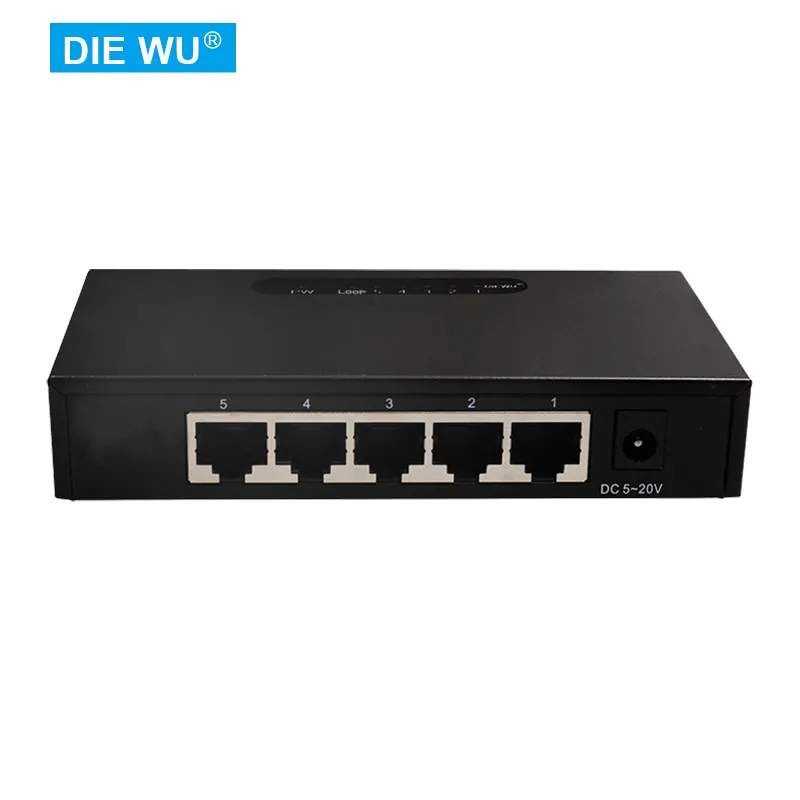 

TXE095 8 Port 100M+1Port 1G Fast Ethernet Network Switch With Vlan switch Support 5-20V input Plug&Play/Traffic Optimization