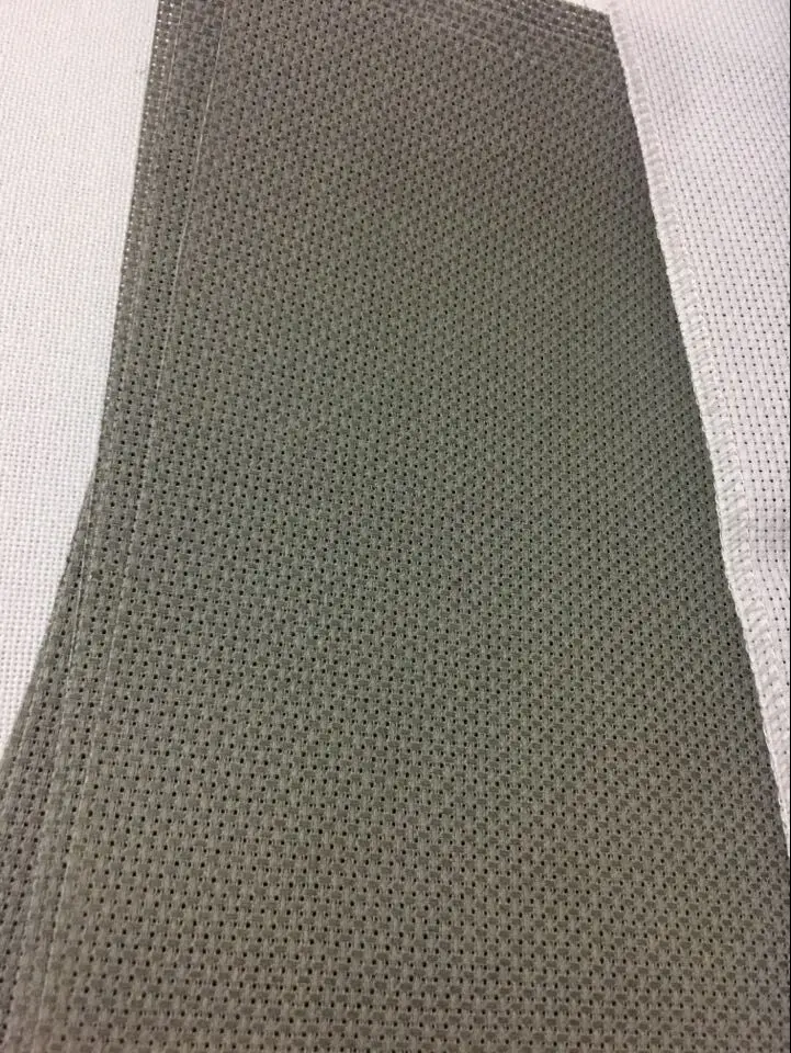 Мм отличное качество 14CT Аида вышивка крестиком Холст Ткань белый с серым