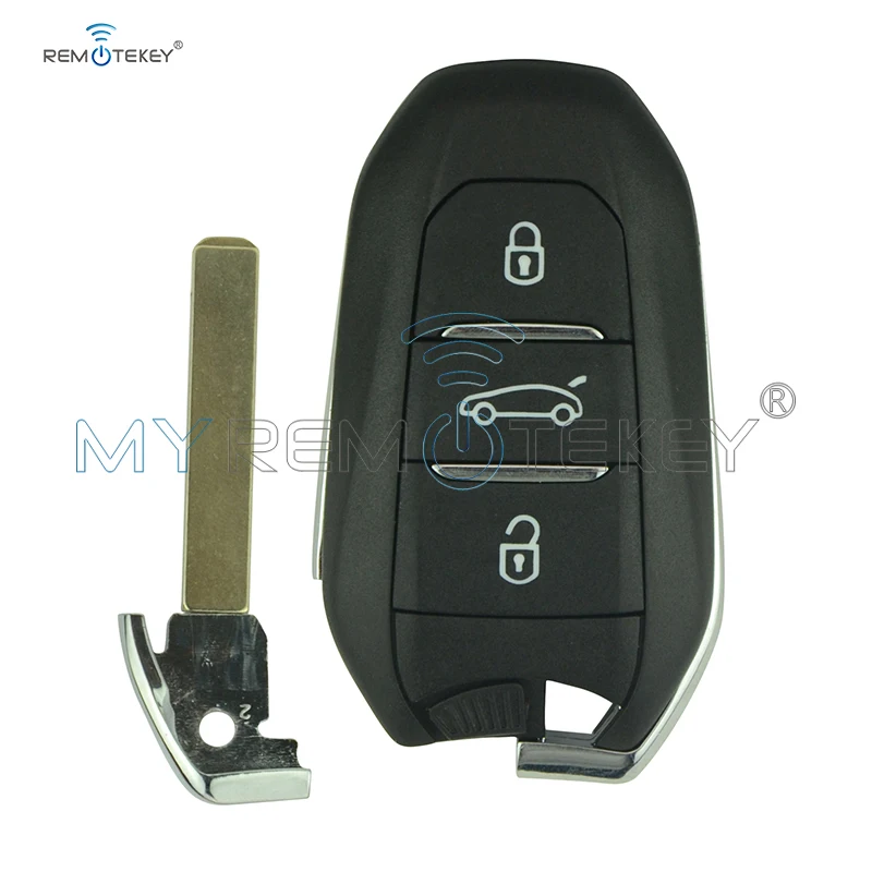 

Remtekey 3 button 433.92mhz with ID46 chip Aftermarket Smart key remote control for Citroen DS4 DS5