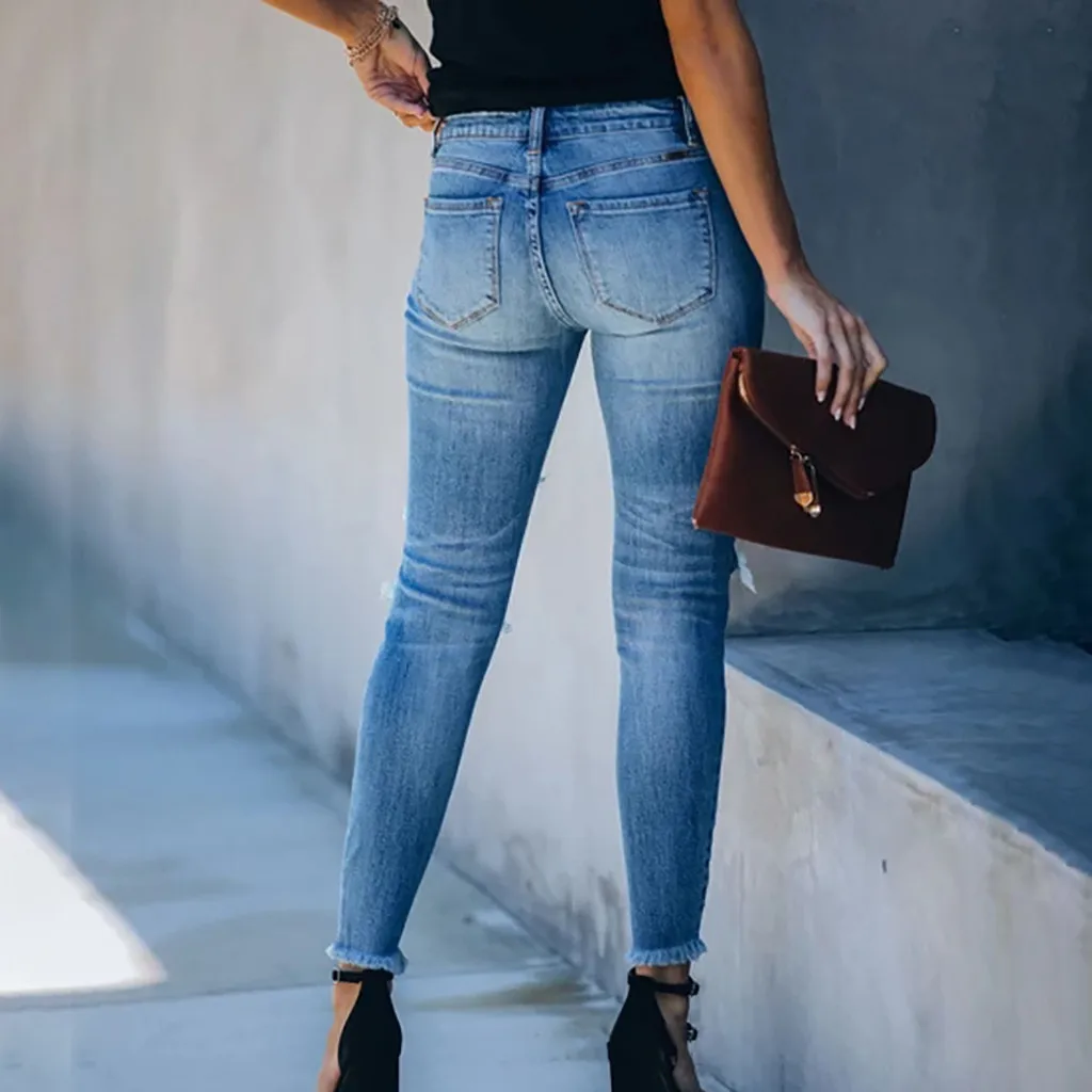 Стильные хлопковые джинсы брюки для женщин на лето и осень 2020 повседневные