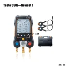Цифровой измеритель холодильника Testo 550s549, коллектор с зажимом для шлангов, строительный датчик, 0563 дюйма, 1550 дюйма, инструменты для измерения давления
