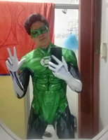 adultskids green lantern superhero cosplay costumes zentai halloween party bodysuit