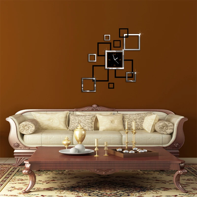Новые популярные настенные часы 3d наклейки Европейская мода современные