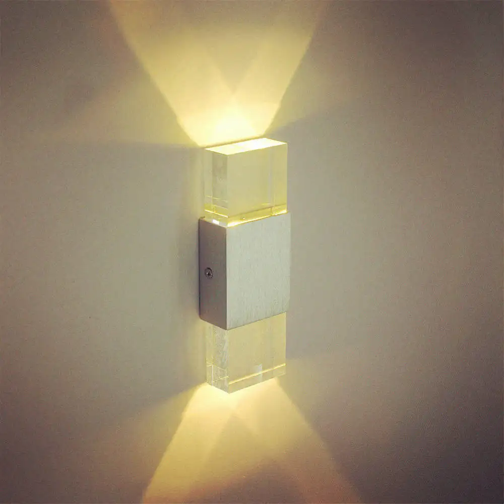 Внутренний светодиодный настенный светильник прозрачная акриловая лампа с