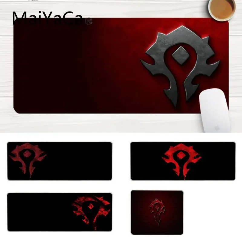 MaiYaCa крутой персонализированный Модный Мир Warcraft Horde клавиатура коврики для игровой мыши Большой Коврик Для Мыши Компьютерный коврик
