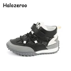 Осенние новые детские кроссовки на массивной подошве, высокие кроссовки для маленьких мальчиков, Детские Брендовые спортивные кроссовки, повседневные кроссовки для девочек, кроссовки на платформе