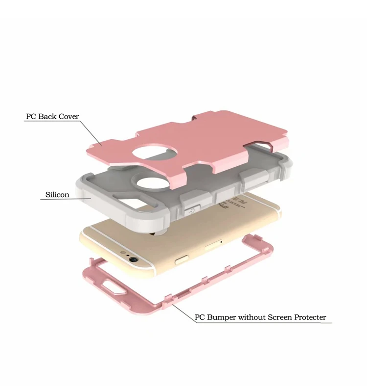 Для iPhone 6S/6 4," гибридный противоударный защитный резиновый силиконовый чехол для задней панели 7 8 Plus X Xs чехол