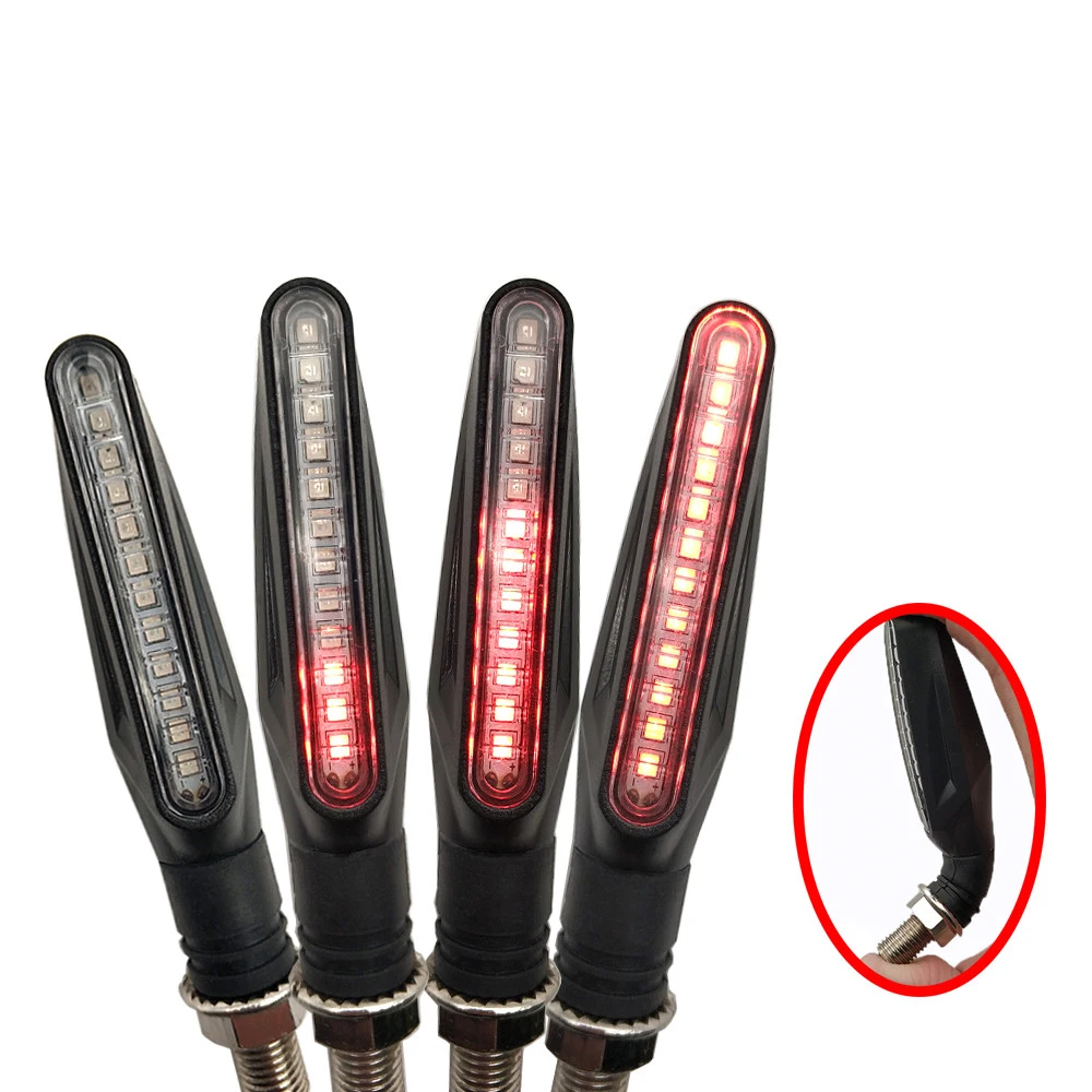 Мотоцикл LED сигнальный Светильник Универсальный гибкий указателя поворота