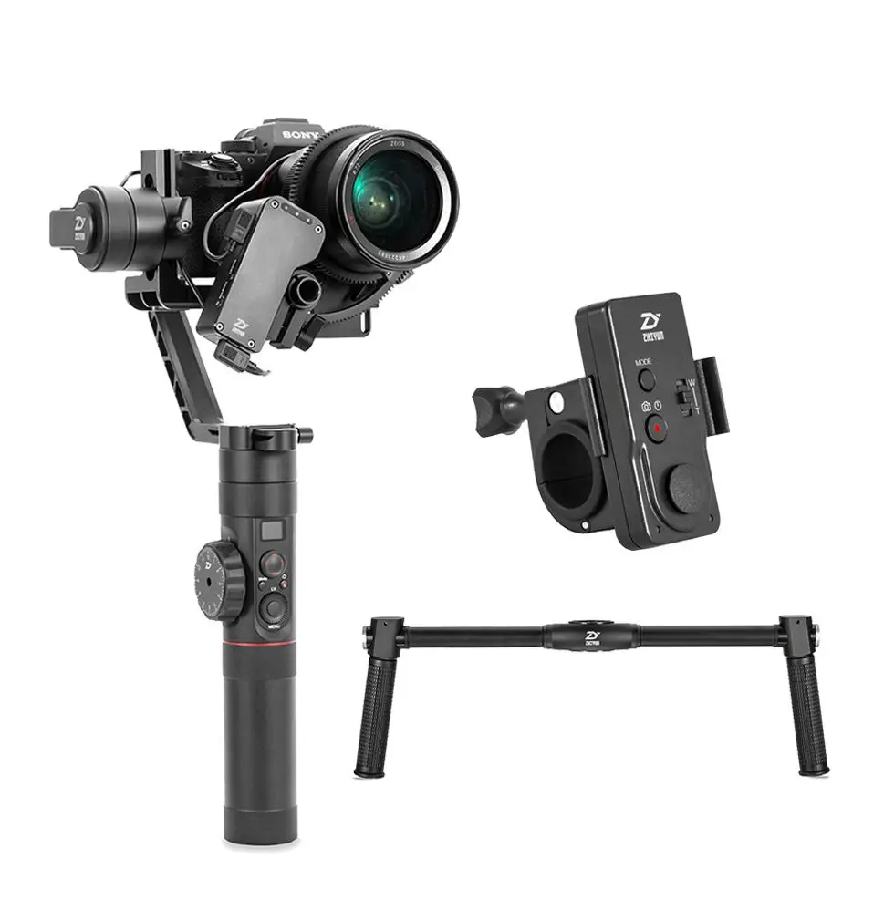 Crane2-Remote-Handle ZHIYUN Crane 2 камера Gimbal с сервоприводом непрерывного фокуса 3,2 кг Полезная нагрузка для беззеркальная камера DSLR SONY Canon Panasonic стабилизатор - Цвет: Crane2-Remote-Handle