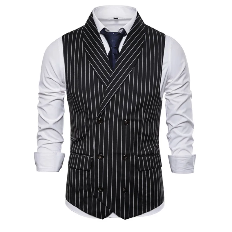 

British Style Vest Men Slim Fit Business Mens Dress Vests 2021 New Arrival Herringbone Wedding Suit Male Waistcoat Gilet Homme