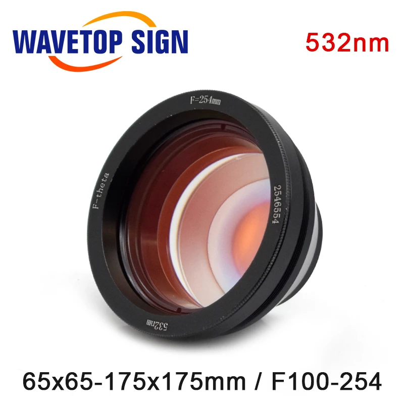 WaveTopSign 1064nm Co2 355nm 532nm M85 F Theta объектив сканирования 70x70 300x300 F100 420 для оптоволоконных