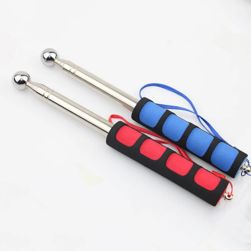 

98cm/130cm Empty Drum Hammer EDC Tools Inspection Hammer Retractable Tile Bell Hammer Self defense Tool Personal Safety Tool