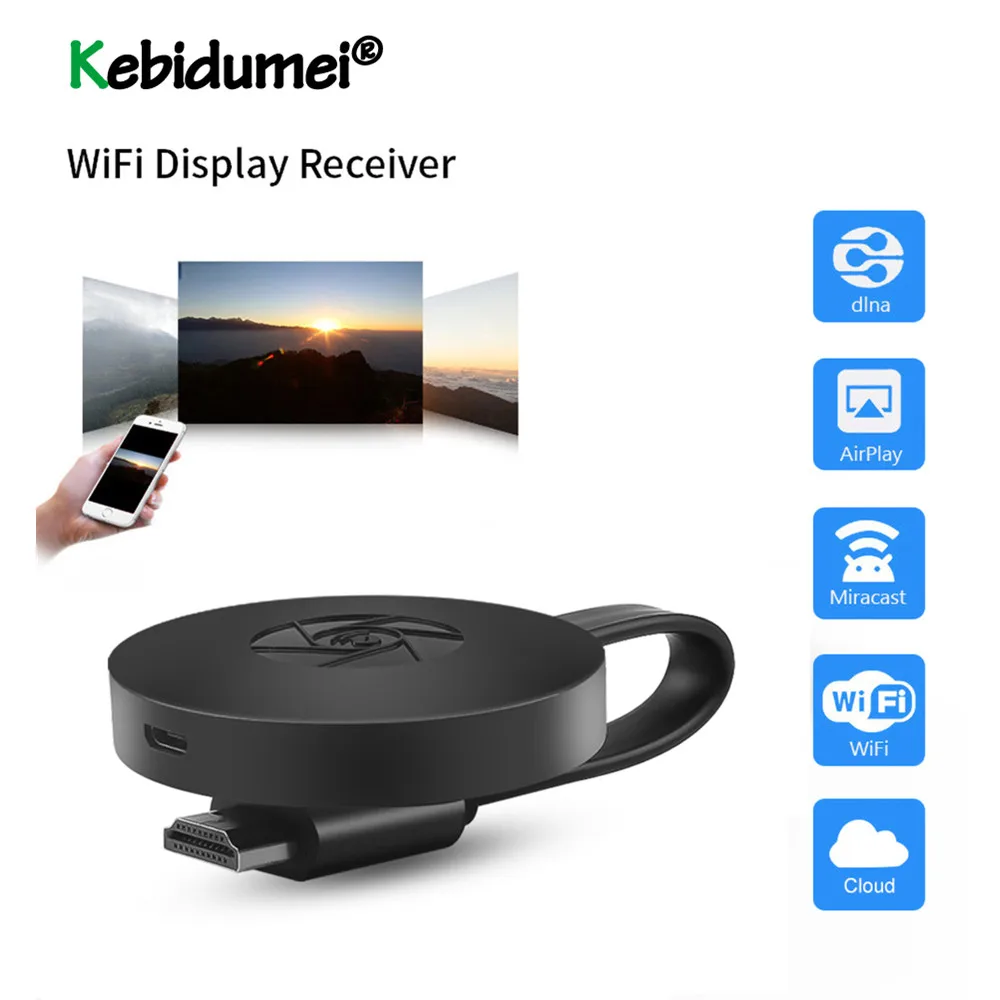 Для MiraScreen TV Stick Dongle Crome Cast HDMI совместимый Wi Fi дисплей приемник для Google Chromecast 2 Mini PC