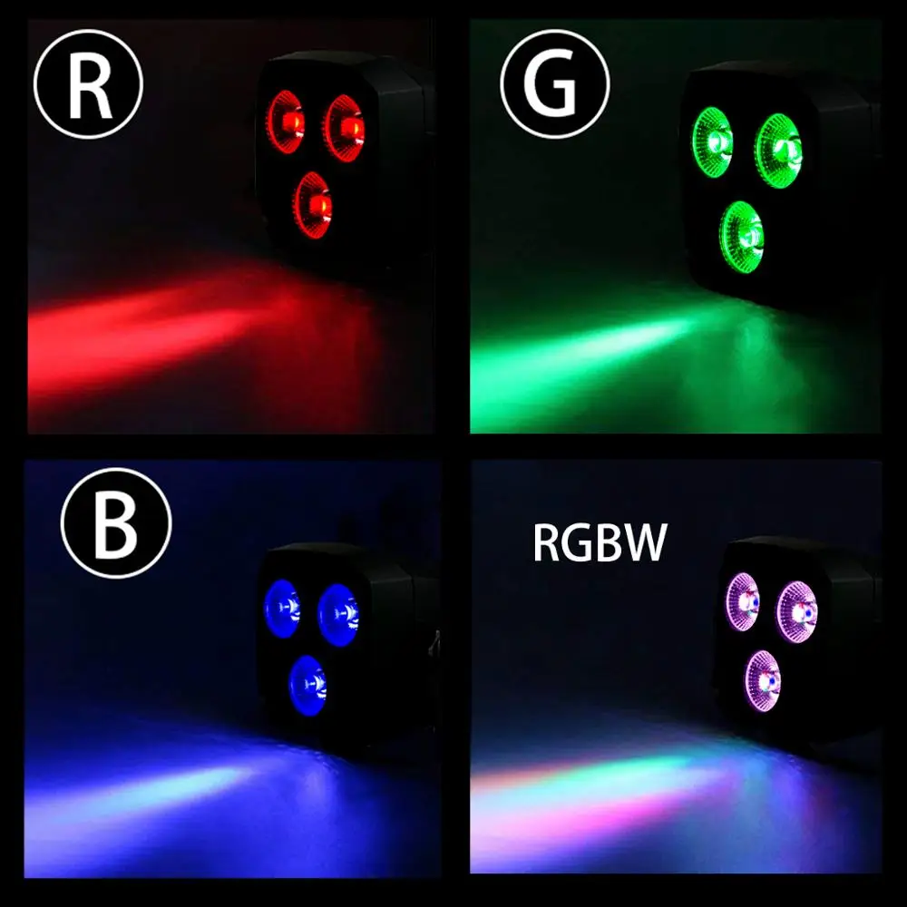 Par Lights 12 LED RGBW DJ 4 в 1 Disco Light DMX Controller Effect For KTV Stage Lighting|Эффект освещения сцены| |