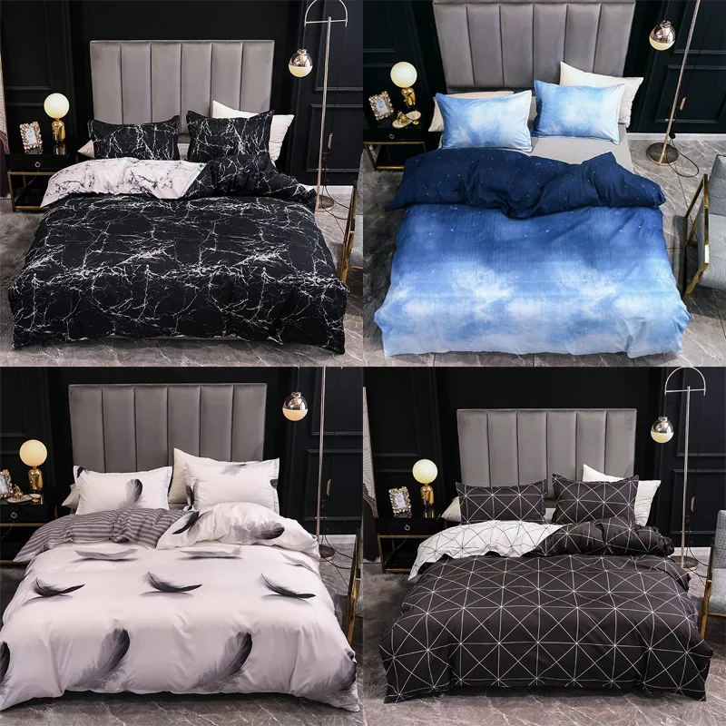 

home textile bedding 3-piece no sheet 1-piece quilt cover pillow case 4-piece