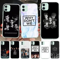 cutewanan why dont we cover black soft shell phone case for iphone 11 pro xs max 8 7 6 6s plus x 5s se 2020 xr cover