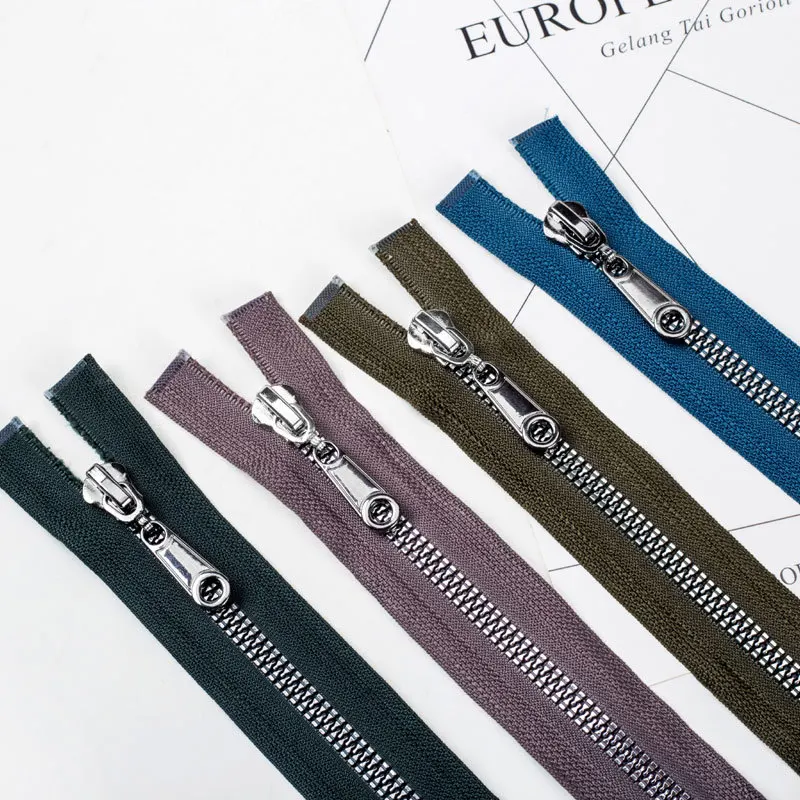 Молния из смолы 8 # имитация усиленных зубьев молния с двойным открытым хвостом 120