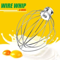 k5aww 6 wire whip whisk egg beater cream mixer stainless steel attachment for stand mixers milkshake noodle maker