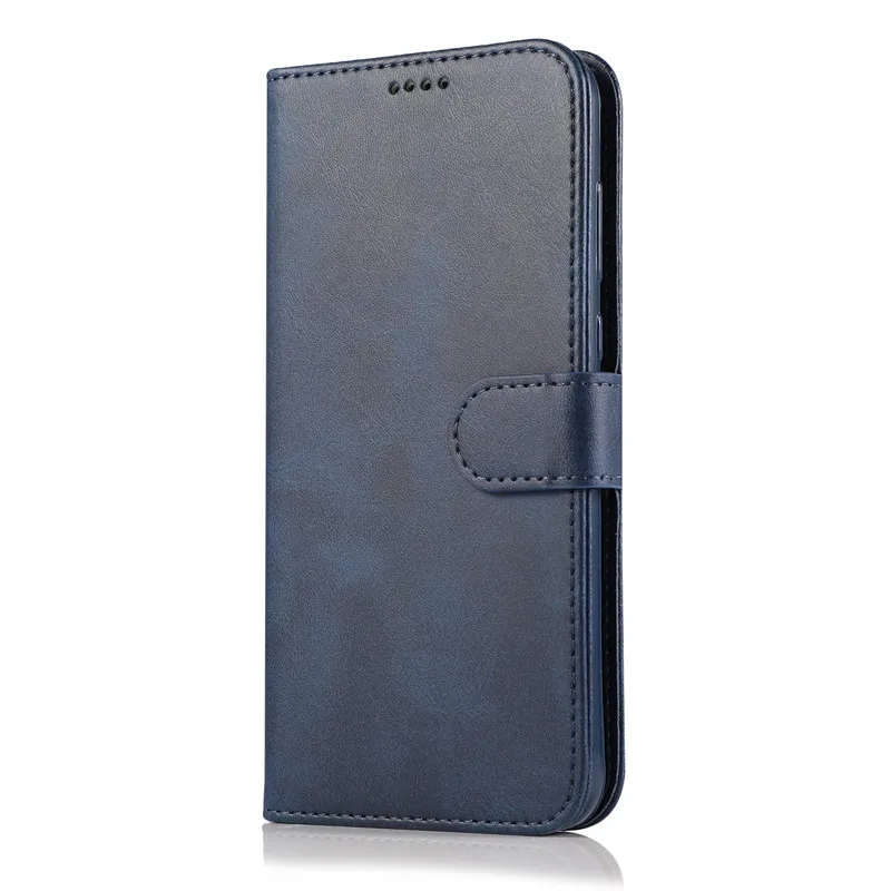 Синий Флип кошелек ТПУ кожа мягкий чехол подходит для samsung Galaxy S10 Plus S10E S10 S9 Plus S9 S8 Plus S8 чехол - Цвет: Синий