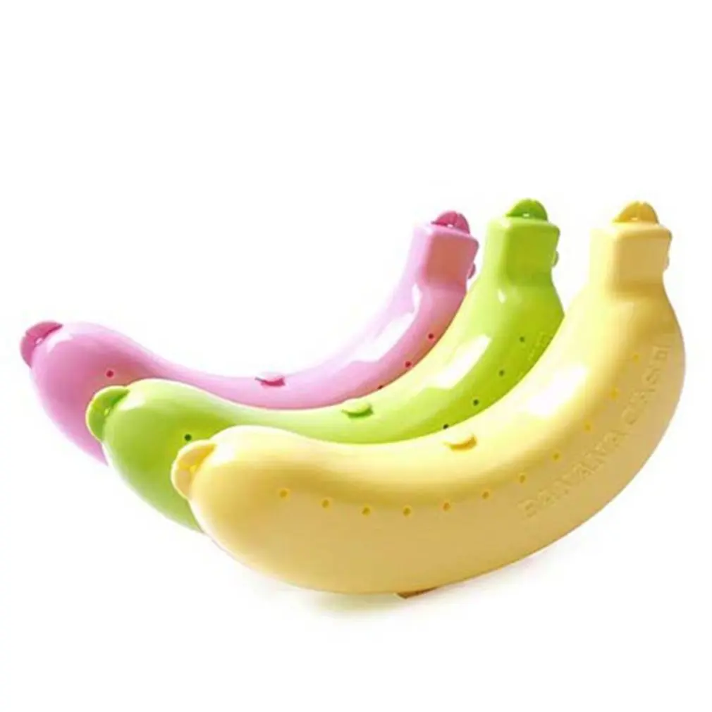 

Portable Banana Protective Box Fruit Holder Universal Banana Case Lunch Container Storage Box For Kids