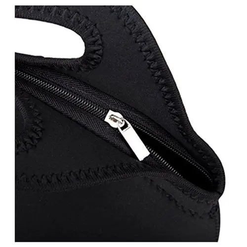 Mini Rubber Lunch Bag Bags Thermal Cooler Tote Black | Багаж и сумки