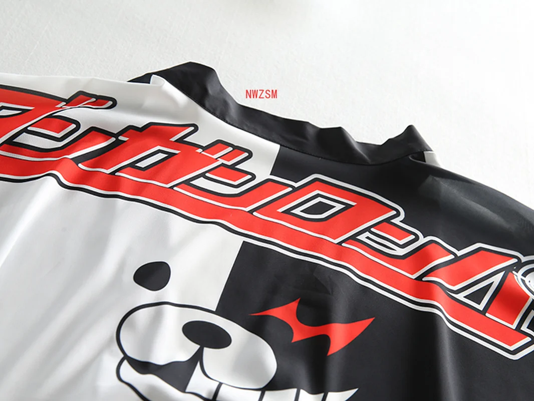 Аниме Danganronpa милый Monokuma шифоновая накидка Косплей Костюм японское кимоно юката
