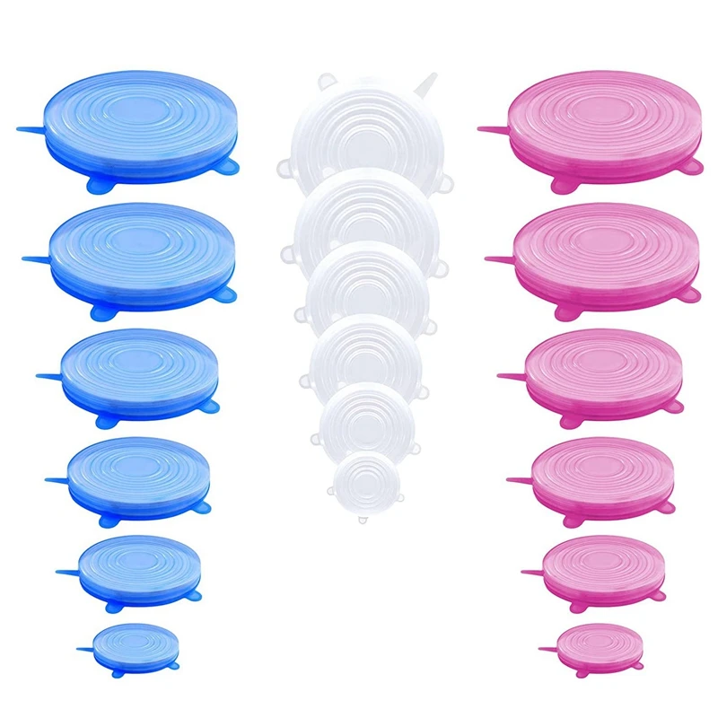

Silicone Elastic Lid Reusable Silicone Lid Silicone Bowl Food Lid Dishwashers and Refrigerators Microwave Ovens