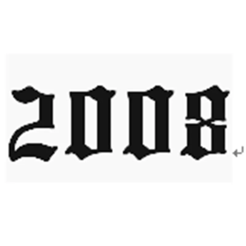 2008 Год, ожерелье из нержавеющей стали для женщин, ожерелье с цифрами на заказ, ювелирные изделия на заказ, ожерелье с цифрами на год, воротник de Moda - Окраска металла: 2008