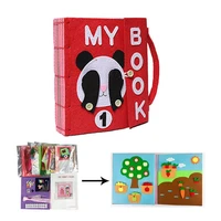 3d kid cloth book diy panting book manual intelligence puzzle children toy book early education development reading book