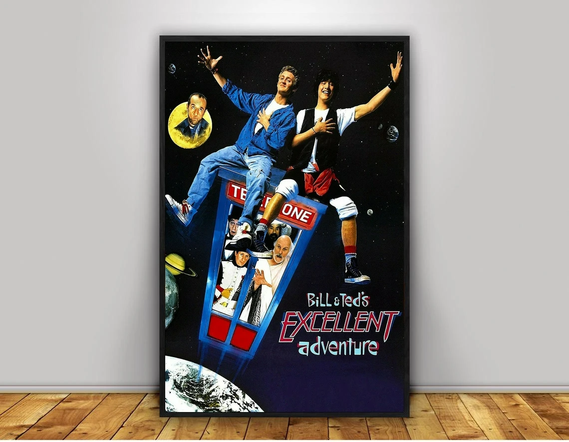 

Bill & Ted's Excellent Adventure Movie Poster Home Wall Painting Decoration (No Frame)